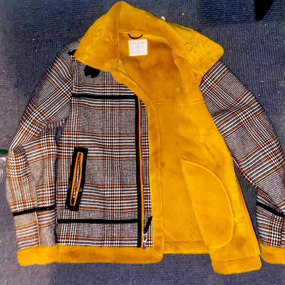 Mens Urban outfitters Quilted Plaid Zip Up